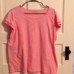 Loft short sleeve pink shirt